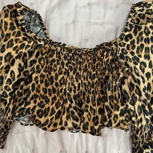 Leopard Print Women's Top